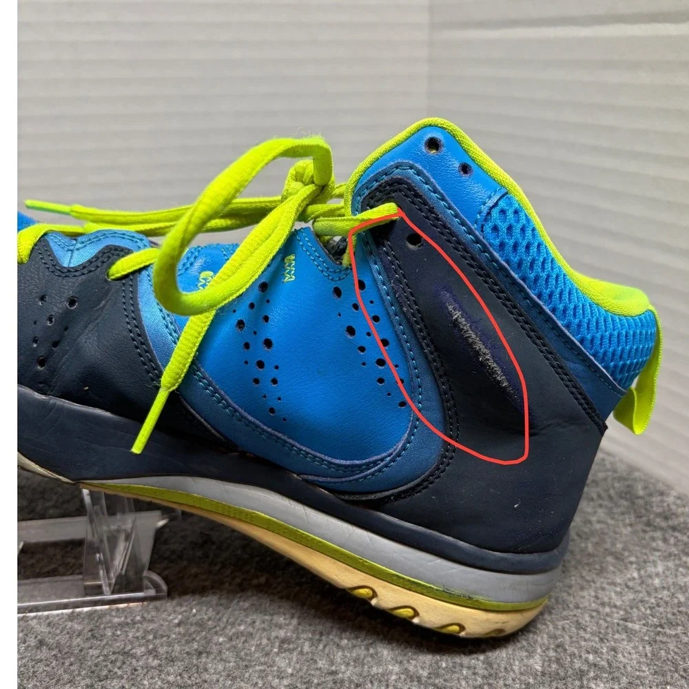 Jordan SC-1 GS Gamma Blue Volt Basketball Shoes 602672-425 Mens 7Y Women 8.5 - Picture 7 of 11